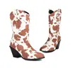 Botas de comercio exterior nuevas transfronterizas primavera y otoño 2023 tacón grueso europeo y americano talla grande 40-44 Botas de jinete botas de vaca retro