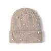 Nuevo Sombrero de Lana de Estilo Coreano para Otoño e Invierno para Mujer, Lindo y a la Moda Sombrero Tejido de Color Puro, Gorro de Punto Torcido