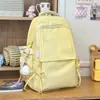 Mochila Escolar de Nuevo Estilo 2026, de Aspecto Elegante, Sencilla, de Color Sólido para Mujer, Mochila de Viaje Ligera de Gran Capacidad para Estudiantes de Secundaria y Preparatoria
