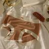 Roupa íntima feminina de modal confortável, cintura média, algodão com rosca na virilha, sem costura, respirável, calcinha hidratante para meninas