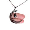 Collar de Luna Creciente Negra Colgante Minimalista de Brujería Joyería Celestial Gótica Exquisito Collar de Luna Venta al por Mayor