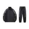Traje de Otoño para Hombre, Holgado, Sencillo, Casual, Traje Deportivo para Exteriores, Traje de Ropa Deportiva de Moda y Tendencia, Sudadera para Hombre