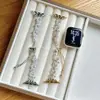 Pulseira de Corrente de Metal Estilo Estrela de Zircônia Adequada para Apple Watch Iwatch Geração 11 987654Ultra/Se