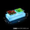 Rack de Prato de Frutas Especial para Bar KTV com Múltiplos Compartimentos Bandeja de Lanches Padrão de Gelo Selo de Gelo Acrílico LED Grade Luminosa Rack de Prato de Frutas
