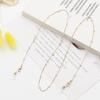Cadena para Gafas de Perlas Retro Transfronteriza Accesorios Halter para Mujer Colgante de Cristal Colorido Mascarilla Gafas Cordón Anti-Caída Collar