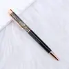Nova Caneta de Areia Movediça Colorida com Pó de Ouro Infundido em Óleo com Logotipo Imprimível Areia Movediça Presente Criativo de Publicidade Material de Papelaria Estudantil Caneta Esferográfica