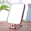 Espejo de Maquillaje Plegable Electrochapado, Espejo de Mano de Doble Cara para Salón de Belleza, Espejo Pequeño de Mano 028