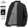 Chaqueta de Alta Calidad M-7XL Nueva para Primavera y Otoño, Estilo Casual de Negocios para Hombre, Chaqueta con Cuello mao sin Planchar, Ropa de Abrigo para Hombre de Tallas Grandes