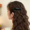 Pinza para el pelo ovalada de lunares estilo coreano, simple y versátil, pinza de cocodrilo estilo girly, accesorio para el pelo al por mayor, pinzas blancas y negras al por mayor
