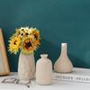 Vaso Cerâmico Artesanal Redondo Fosco Estilo Nórdico Retro Pastoral com Pontos Pretos Ferrugem Casa Simples Retro
