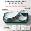 Prato de Melamina Kaiba Prato Comercial para Fast Food Cantina Escolar Restaurante Imitação de Porcelana Rolinhos de Arroz Macarrão Frito Conjunto de Louça