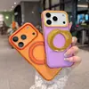 Funda de teléfono adecuada para iPhone 18 Pro con soporte giratorio de dos colores, succión magnética para Apple 17A, mate 16, cubierta anticaídas de alta calidad