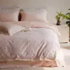 2026 Novo Produto Classe A Jacquard Listrado Tingido em Fio Conjunto de Quatro Peças - Gardenia Verão Flores Pequenas Lençol com Elástico 1,5m Conjunto de Quatro Peças Gardenia Verão