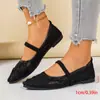 Comércio Exterior Novo Tamanho Grande Renda Malha Bico Fino Sapatilhas Femininas Respiráveis Casuais Doces Preguiçosas Baixas Sapatos de Trabalho
