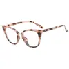 Nuevo y elegante armazón de gafas cat-eye anti-luz azul, estilo urbano de aspecto natural, gafas de lente plana de celebridad de internet, armazón de gafas de moda y único transfronterizo