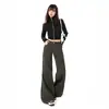 Jeans Acampanados Adelgazantes de Cintura Baja Nuevos para Otoño/Invierno 2026 Transfronterizos para Mujer, Estilo Americano, Pantalones de Campana No Ajustados