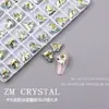 K9 Novo Super Brilhante Fundo Pontiagudo Rosa Azul Gelo Rhinestones para Nail Art Azul Rhinestones Irregulares Adesivos para Unhas Cor de Ovo de Pombo Decorações com Strass