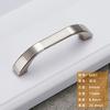 Manija de puerta de gabinete minimalista moderna de acero inoxidable cepillado, estilo europeo, manija de puerta de cajón de gabinete, manija de puerta de armario, herrajes para muebles