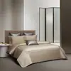 Conjunto de Quatro Peças de Algodão Puro de Alta Qualidade com 100 Fios, Capa de Edredom e Lençol Bordados 100% Algodão, Toque de Luxo Leve e Premium, Adequado para Quarto Principal e Todas as Estações