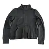 Sudadera con capucha y cremallera de cuello alto casual para mujer, nuevo estilo de otoño, casual, transpirable, holgada, versátil, chaqueta cárdigan, top de color liso