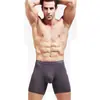 Ropa interior deportiva ajustada extendida modal resistente al desgaste para hombre calzoncillos talla grande pierna larga shorts inferiores para correr