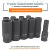 Mangueira Pequena para Canhão de Ar Interface 1/2 12,5mm Pequeno Canhão de Ar Pneumático Elétrico Chave Sextavada Soquete
