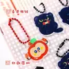 Pingente Acrílico Gato Maçã, Chaveiro Fofo Gatinho Estilo Ins, Pingente Decorativo Fofo para Estojo e Bolsa
