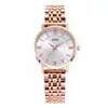 Gedi Más Vendido Nuevo Reloj de Cuarzo para Mujer Estilo Romano Correa de Acero Resistente al Agua Temperamento Versátil Lugar de Trabajo Trayecto Diario Reloj de Cuarzo