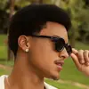 Nuevas Gafas de Sol Polygonales Retro de Moda con Protección Solar para Hombres y Mujeres Gafas de Sol de Personalidad Transfronterizas Europeas y Americanas Gafas de Sol Casuales