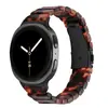 Adecuado para relojes Samsung Watch8/9, Correa de reloj inteligente clásica de acero inoxidable y resina de una sola cuenta para Watch8