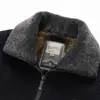 Chaqueta con forro polar y grosor extra, nuevo estilo otoño/invierno para papás, ropa para hombres de mediana edad y mayores de 60 años, abrigo de algodón grueso y cálido con cuello alto