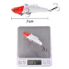 Modelo Popular Transfronterizo Señuelo Vibratorio 7cm/18g Metal Simulado Cebo Artificial Señuelo Duro Cebo Artificial Equipo de Pesca Ligero para Agua Salada