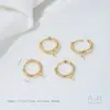 Aretes de Aro Sencillos de Lujo Chapados en Oro Real de 14 Quilates Aretes con Accesorios Colgantes Aretes Hechos a Mano DIY Materiales para Joyería