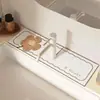 Tapete para Torneira Macio de Terra de Diatomáceas Banheiro Absorvente Secagem Rápida Tapete Bancada de Pia de Banheiro Cozinha Tapete para Vaso Sanitário