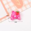 Urso morango fofo criativo DIY cola de creme epóxi acessórios para capa de celular Urso M Bean Acessórios de resina de morango