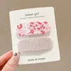Presilhas florais laterais para cabelo infantil, presilhas para franja de meninas, presilhas para cabelo de bebê que não danificam o cabelo, feitas sob medida pelo fabricante