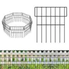 Valla de Jardín Transfronteriza Barandilla de Paisaje Exterior Barandilla Metálica para Jardín y Patio Estacas de Borde para el Suelo Barrera para Animales