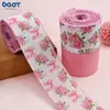 Cinta Rosa Floral de Lino Imitación con Borde de Alambre para Manualidades Envoltura de Regalos Cinta Decorativa Venta al por Mayor