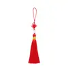 Marcador de 8 cm con Borla USB Borla Hilo de Nylon de Jade Nudo Nudo Chino Pequeño Decoración Colgante Empaque Caja de Dulces para Boda Bolsa Borla Colgante