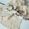 Ramas de Flor de Ciruelo Simuladas Transfronterizas, Adornos de Flores Falsas, Flores Simuladas, Flor de Invierno y Flores de Durazno, Decoraciones para Sala de Estar, Ramos, Decoración para el Hogar de Estilo Chino