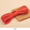 Fita de Fivela para Cordão Enrolado com Núcleo Espesso 5mm Botão Retro Cheongsam Hanfu Fita de Acabamento para Fivela Artesanal DIY Disponível em Várias Cores