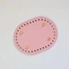 Bolsa Material DIY accesorios placa base redonda ovalada fondo de bolsa de cuero tejido de punto ganchillo lana arte de cuero