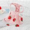 Mascota verano Cuatro Estaciones falda floral perro gato Nuevo mameluco Teddy perro pequeño verano falda delgada