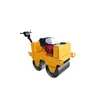 Compactador de solo pequeno totalmente hidráulico compactador de pavimento de concreto e cimento S600 compactador de rolo de aço duplo operado manualmente