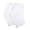Meias Anti-Rachaduras para Calcanhar em Gel Meias de Algodão Respiráveis em Malha Proteção para o Calcanhar Meia Silicone Meio Calcanhar Preto Tamanho Único