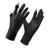 Guantes de seda de hielo de verano, transpirables, para exteriores, antideslizantes, con protección solar, antiultravioleta y pantalla táctil para mujer.
