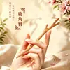 Grampo de Cabelo de Madeira de Pessegueiro Natural Estilo Antigo Feminino Sensação de Alto Padrão Penteado Grampo de Madeira Feito à Mão Novo Estilo Chinês Deslocamento Diário Grampo Versátil