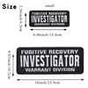Velcro Transfronterizo Grande Personal de Seguridad Inglés Parche de Tela Bordado Insignia Decorativa Trasera Parche Transfronterizo