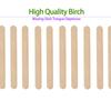 Venta al por mayor transfronteriza especial para salón de belleza desechable depilación con cera palo de madera raspador de lengua de madera palo de madera palo de helado 100