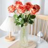 Flor artificial, rosa concubina imperial, flor artificial para boda, pared de flores, decoración del hogar, ramo de flores, pared hecha a mano, lote